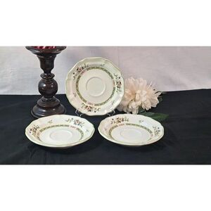 Vintage Mikasa Heritage Imari Banquet Saucers (F2006) Set of 3